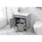 Elegant Kitchen/Bath Bennett 32" Single Bathroom Vanity, Grey