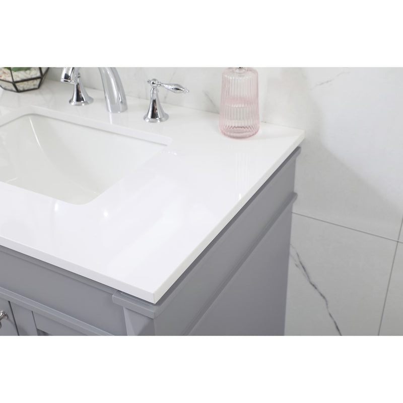 Elegant Kitchen/Bath Bennett 32" Single Bathroom Vanity, Grey