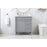 Elegant Bennett 32" Single Bathroom Vanity, Grey/Backsplash