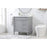 Elegant Bennett 32" Single Bathroom Vanity, Grey/Backsplash