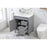 Elegant Bennett 32" Single Bathroom Vanity, Grey/Backsplash