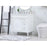 Elegant Bennett 32" Single Bathroom Vanity, White/Backsplash
