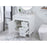 Elegant Bennett 32" Single Bathroom Vanity, White/Backsplash