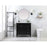 Elegant Bennett 32" Single Bathroom Vanity, White/Backsplash