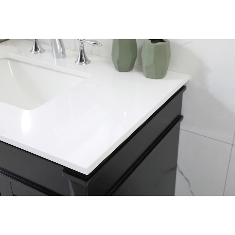Elegant Kitchen/Bath Bennett 36" Single Bathroom Vanity, Black