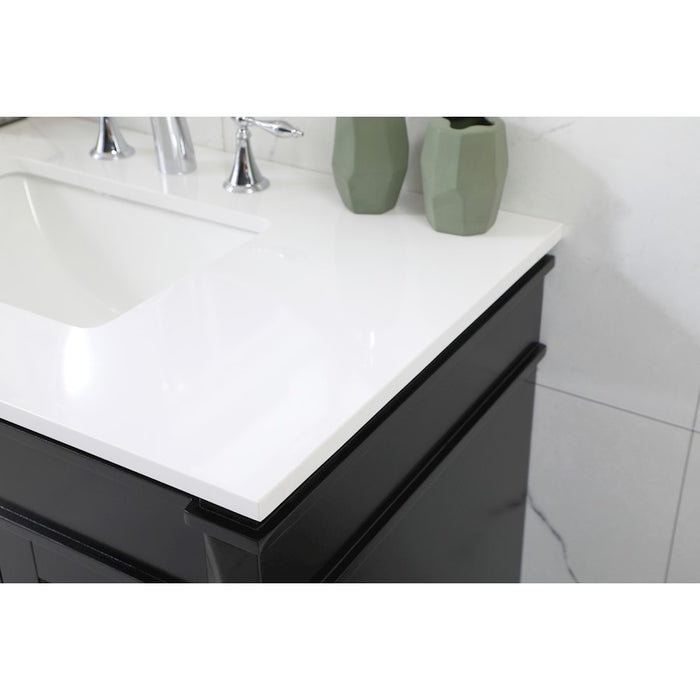 Elegant Kitchen/Bath Bennett 36" Single Bathroom Vanity, Black