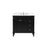 Elegant Bennett 36" Single Bathroom Vanity, Black/Backsplash - VF31836BK-BS