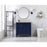 Elegant Bennett 36" Single Bathroom Vanity, Black/Backsplash