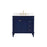 Elegant Bennett 36" Single Bathroom Vanity, Blue/Backsplash - VF31836BL-BS