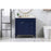 Elegant Bennett 36" Single Bathroom Vanity, Blue/Backsplash