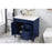 Elegant Bennett 36" Single Bathroom Vanity, Blue/Backsplash