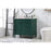 Elegant Bennett 36" Single Bathroom Vanity, Green/Backsplash