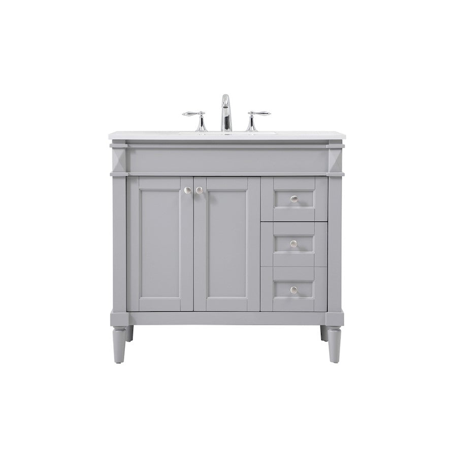 Elegant Kitchen/Bath Bennett 36" Single Bathroom Vanity, Grey - VF31836GR