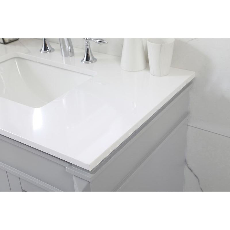 Elegant Kitchen/Bath Bennett 36" Single Bathroom Vanity, Grey