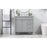 Elegant Bennett 36" Single Bathroom Vanity, Grey/Backsplash