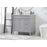 Elegant Bennett 36" Single Bathroom Vanity, Grey/Backsplash