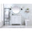 Elegant Bennett 36" Single Bathroom Vanity, Grey/Backsplash