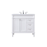 Elegant Kitchen/Bath Bennett 36" Single Bathroom Vanity, White - VF31836WH