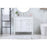 Elegant Bennett 36" Single Bathroom Vanity, White/Backsplash