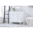 Elegant Bennett 36" Single Bathroom Vanity, White/Backsplash
