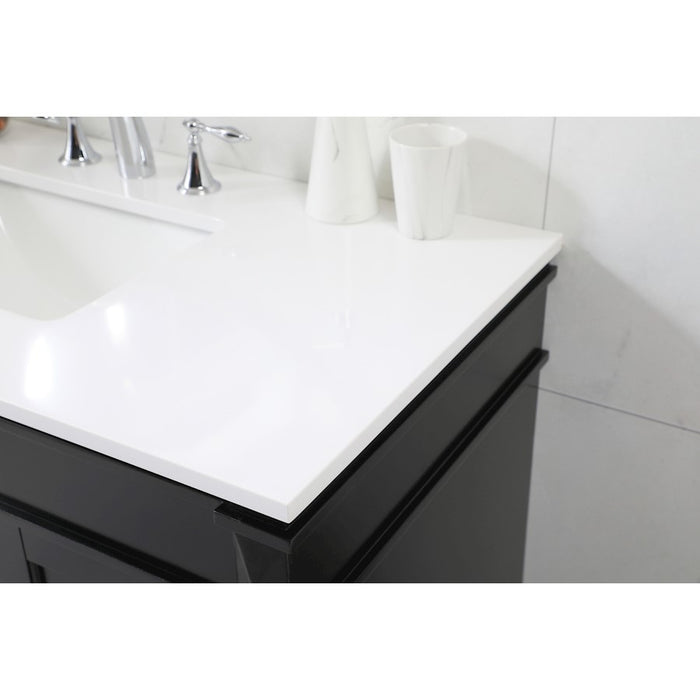 Elegant Kitchen/Bath Bennett 42" Single Bathroom Vanity, Black