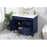 Elegant Bennett 42" Single Bathroom Vanity, Blue/Backsplash