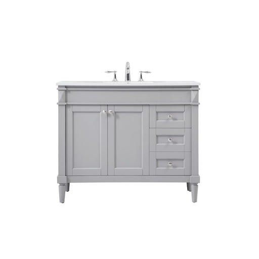 Elegant Kitchen/Bath Bennett 42" Single Bathroom Vanity, Grey - VF31842GR