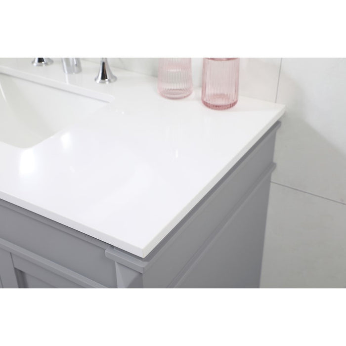Elegant Kitchen/Bath Bennett 42" Single Bathroom Vanity, Grey