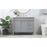 Elegant Bennett 42" Single Bathroom Vanity, Grey/Backsplash