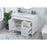 Elegant Kitchen/Bath Bennett 42" Single Bathroom Vanity, White