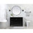Elegant Bennett 42" Single Bathroom Vanity, White/Backsplash