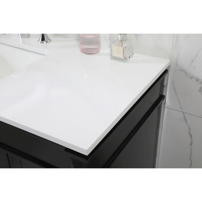 Elegant Kitchen/Bath Bennett 48" Single Bathroom Vanity, Black