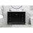 Elegant Bennett 48" Single Bathroom Vanity, Black/Backsplash