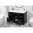 Elegant Bennett 48" Single Bathroom Vanity, Black/Backsplash