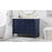 Elegant Kitchen/Bath Bennett 48" Single Bathroom Vanity, Blue