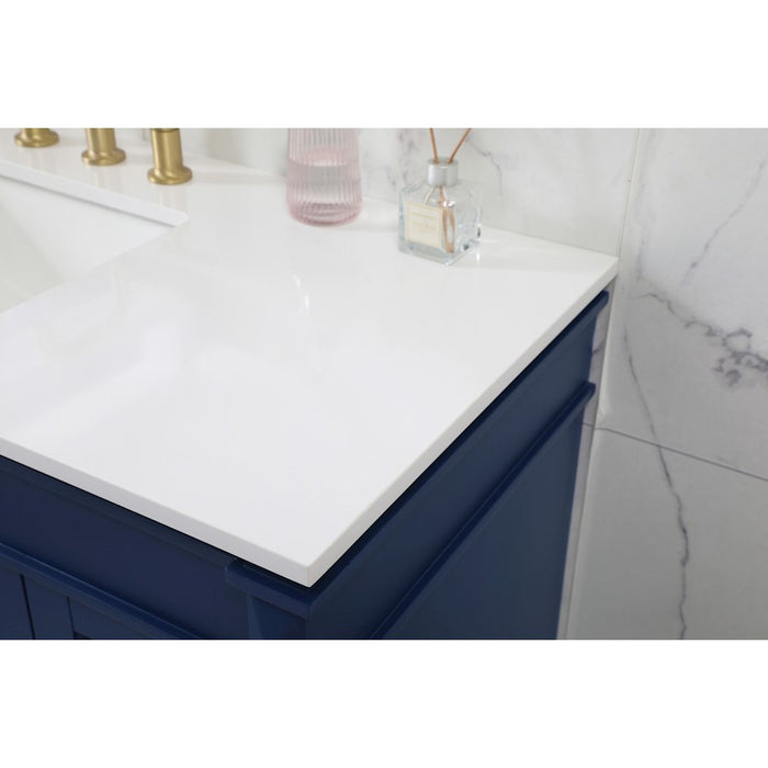 Elegant Kitchen/Bath Bennett 48" Single Bathroom Vanity, Blue