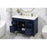 Elegant Bennett 48" Single Bathroom Vanity, Blue/Backsplash