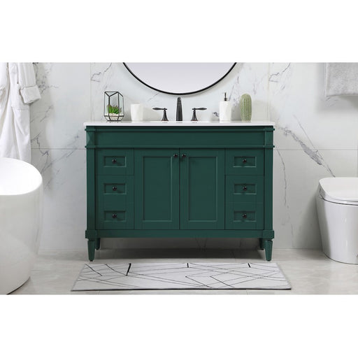 Elegant Kitchen/Bath Bennett 48" Single Bathroom Vanity, Green