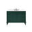 Elegant Bennett 48" Single Bathroom Vanity, Green/Backsplash - VF31848GN-BS