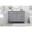Elegant Bennett 48" Single Bathroom Vanity, Grey/Backsplash