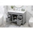 Elegant Bennett 48" Single Bathroom Vanity, Grey/Backsplash