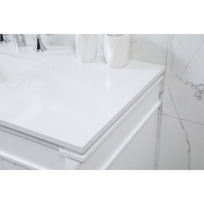 Elegant Kitchen/Bath Bennett 48" Single Bathroom Vanity, White