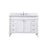 Elegant Bennett 48" Single Bathroom Vanity, White/Backsplash - VF31848WH-BS