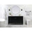 Elegant Bennett 48" Single Bathroom Vanity, White/Backsplash