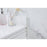Elegant Bennett 48" Single Bathroom Vanity, White/Backsplash