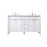 Elegant Kitchen/Bath Bennett 60" Double Bathroom Vanity, White - VF31860DWH