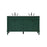 Elegant Kitchen/Bath Bennett 60" Single Bathroom Vanity, Green - VF31860GN