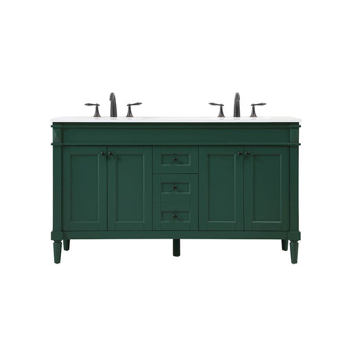 Elegant Kitchen/Bath Bennett 60" Single Bathroom Vanity, Green - VF31860GN