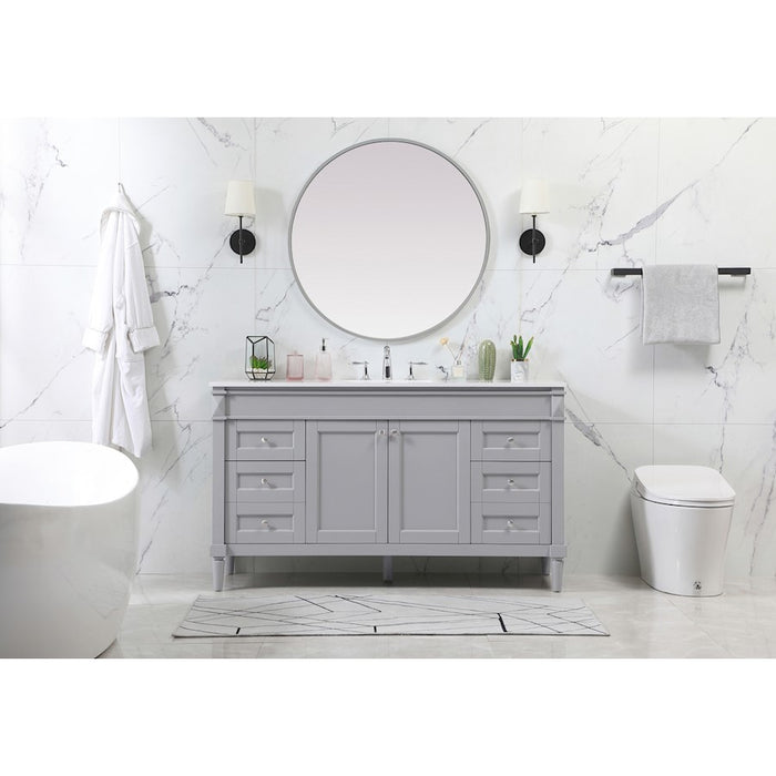 Elegant Kitchen/Bath Bennett 60" Single Bathroom Vanity, Green