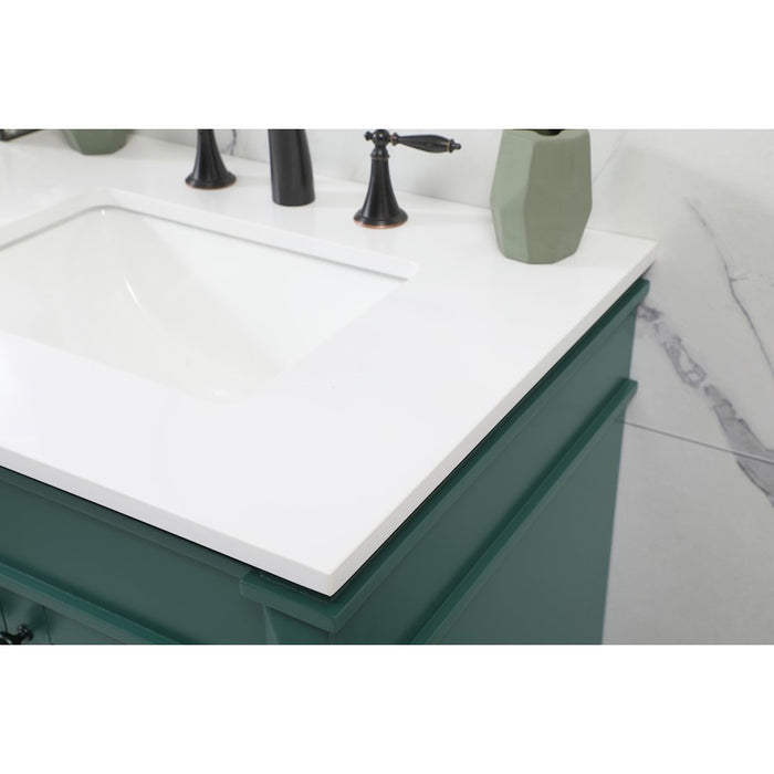 Elegant Kitchen/Bath Bennett 60" Single Bathroom Vanity, Green